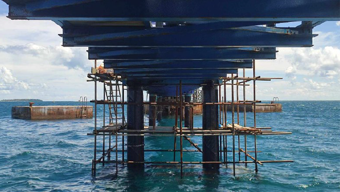 Trestle Corroded Piles Repair